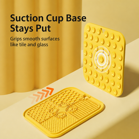 Four-Section Silicone Lick Mat for Dogs