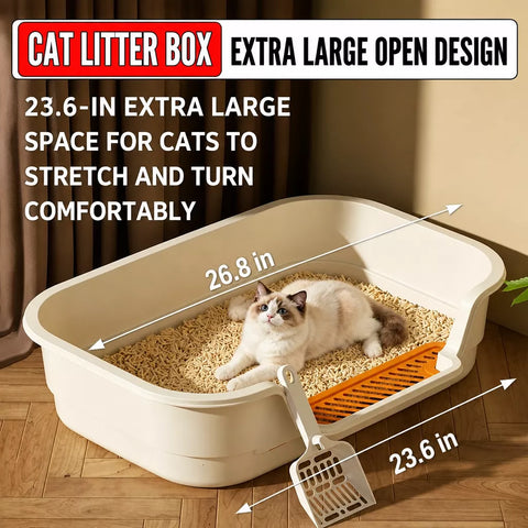 Extra-Large High-Sided Cat Litter Box p-05691