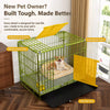 Indoor Iron Dog Crate with Tray for Small Dogs