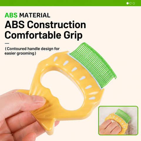 Shell-Shaped Grooming Comb for Cats and Dogs