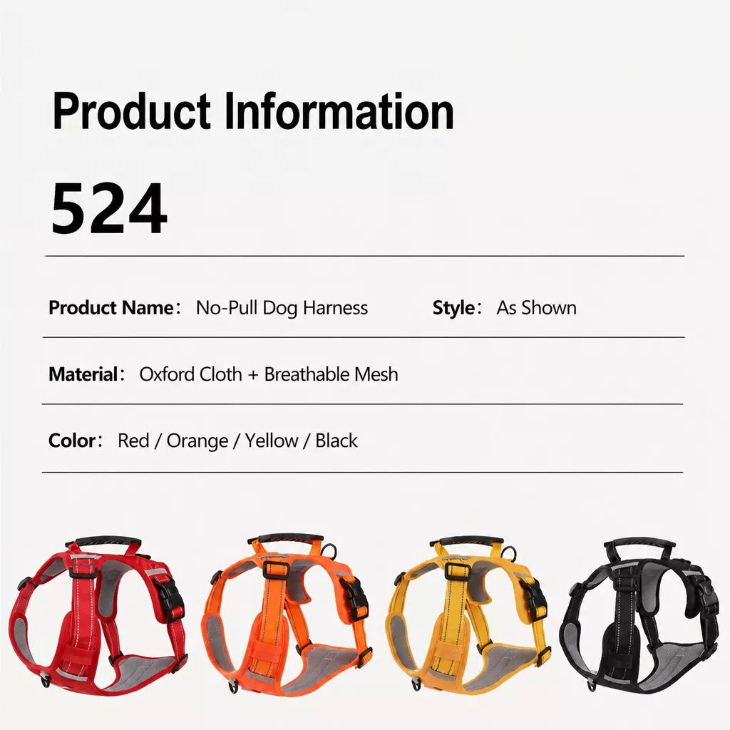 Nylon Dog Harness with Optional Leash