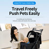 Foldable Pet Stroller with Detachable Carrier for Dogs & Cats