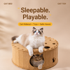 Donut Cat Scratcher Tunnel Bed