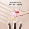 Colorful Cat Crinkle Ball Toy