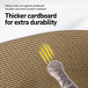 2-in-1 Corrugated Cardboard Cat Scratcher Bed with Tunnel