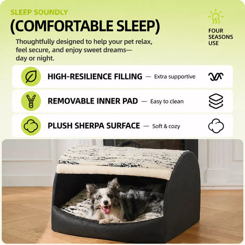 Pet Tent Bed with Removable Washable Cushion