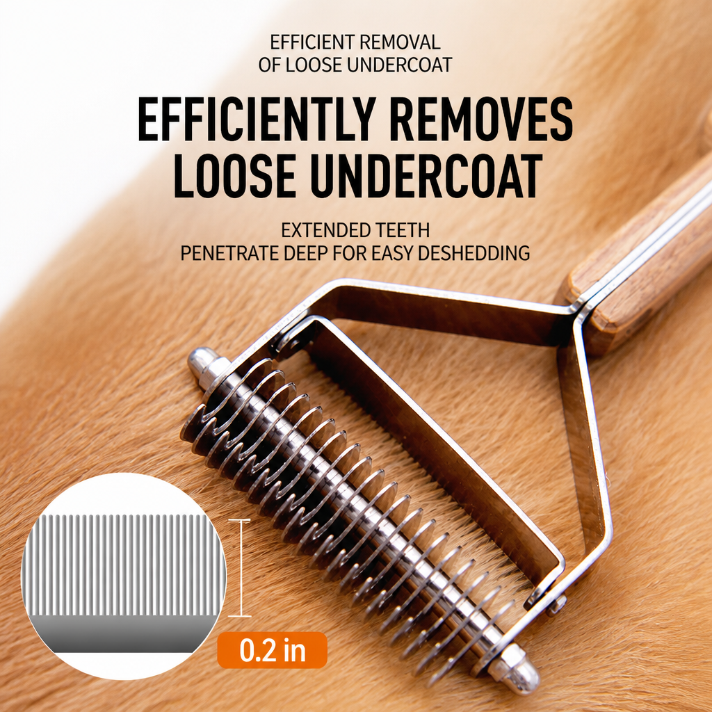 Double-Sided Grooming Comb for Medium to Large Dogs & Long-Haired Cats