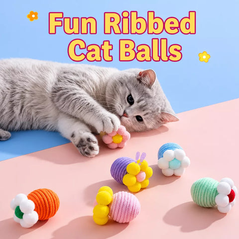 Flower Bell Ball Cat Toy