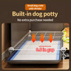 Indoor Dog Crate with Separate Toilet Area for Small Dogs
