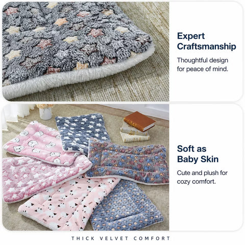 Three-Layer Pet Bed Mat for Dogs & Cats