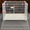 Stackable Metal Dog Crate with Sliding Door for Small and Medium Dogs
