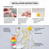 Hanging Feather Cat Teaser Toy