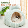 Enclosed Fabric Pet Tent Bed for Cats and Small Dogs