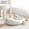 Semi-Enclosed Washable Cat Bed for Year-Round Use