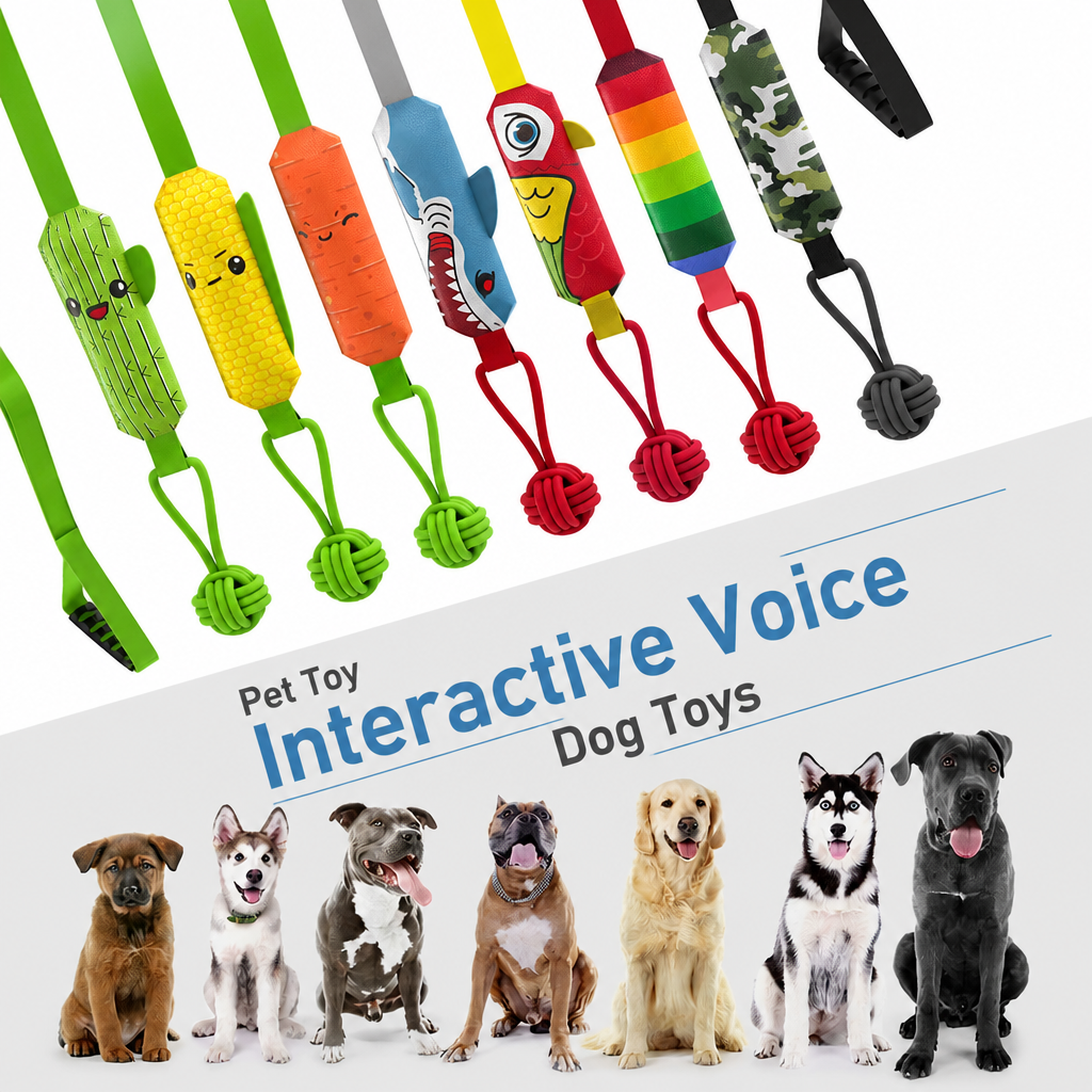 Interactive Dog Tug Toy Collection with Suction Cup Options