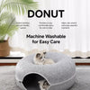 Enclosed Donut Pet Bed with Tunnel