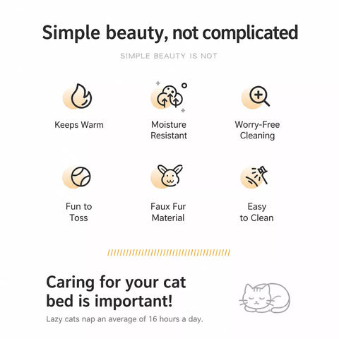 All-Season Cat Bed with Integrated Climbing Hammock