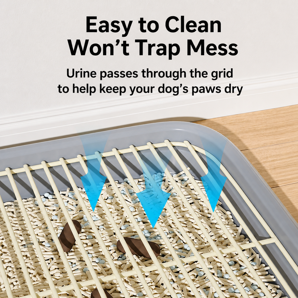 Portable Dog Potty Training Tray with Scoop