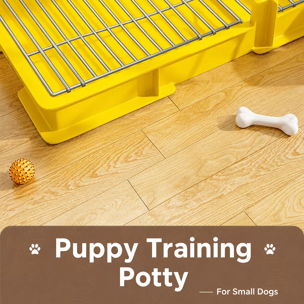 Dog Potty Training Tray with Grate