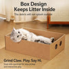 Rectangular Corrugated Cardboard Cat House & Scratcher