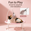 Round Elevated Pet Bed for Year-Round Lounging