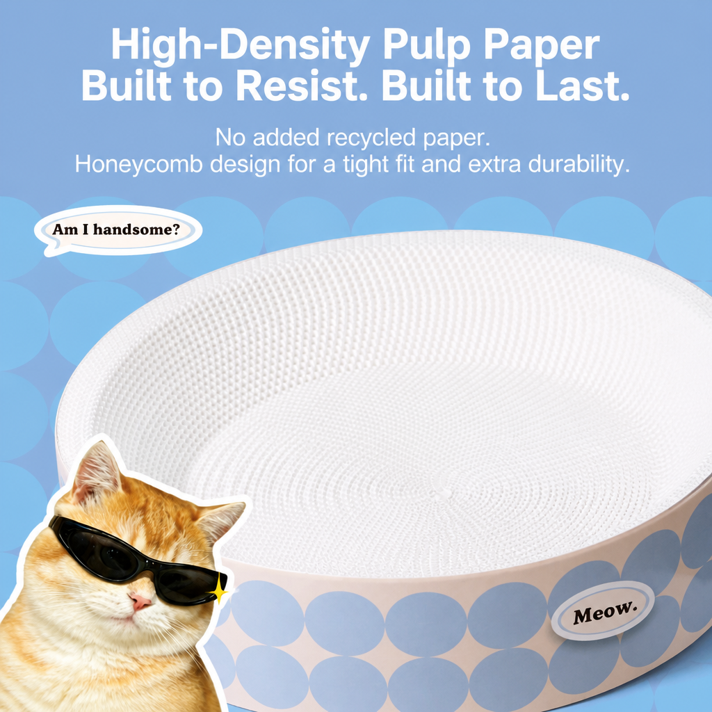 Corrugated Cardboard Cat Scratcher Bed