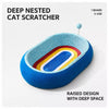 Deep-Profile Cat Scratcher Bed for Scratching and Lounging