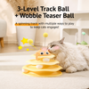 Interactive Bee Cat Toy with Spinning Track