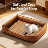 Cotton-Linen Look Pet Bed for Dogs and Cats - p-00676