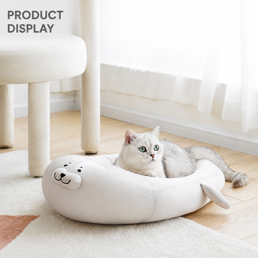 Semi-Enclosed Washable Cat Bed