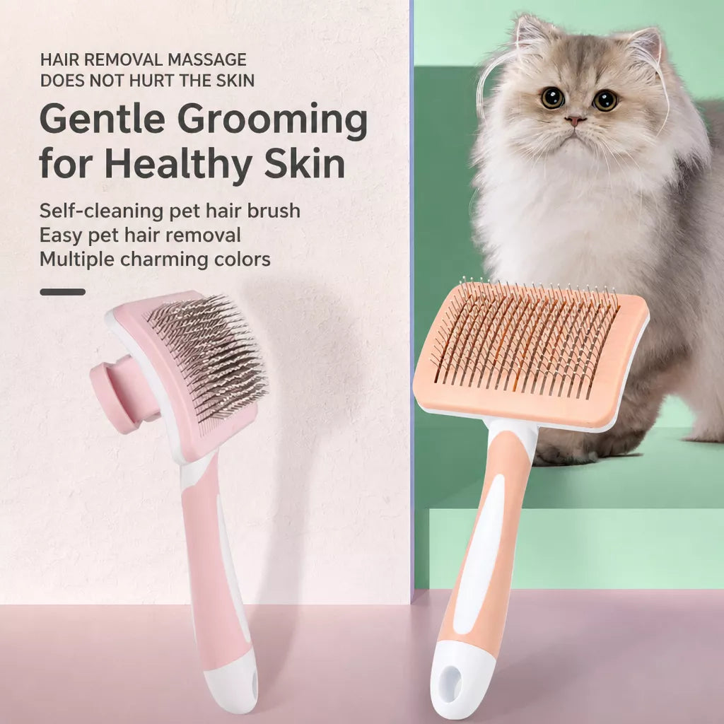 Self-Cleaning Deshedding Comb for Dogs & Cats