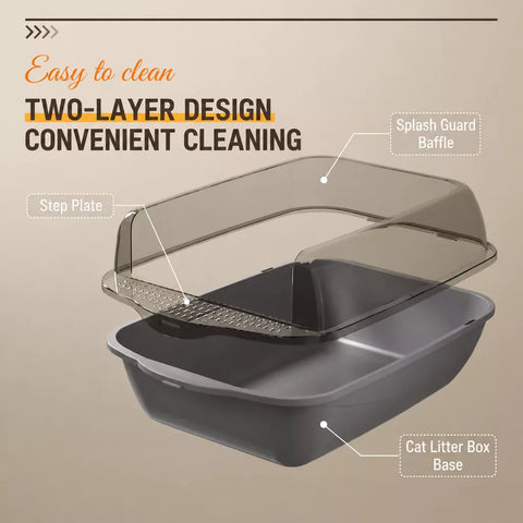 XXL Enclosed Cat Litter Box for Adult Cats p-05677