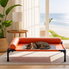 Elevated Faux Leather Pet Bed - p-00149