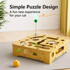 Interactive Cat Activity Toy with Scratch Pad and Bell Maze