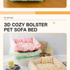 All-Season Pet Sofa Bed for Cats and Dogs - p-00687