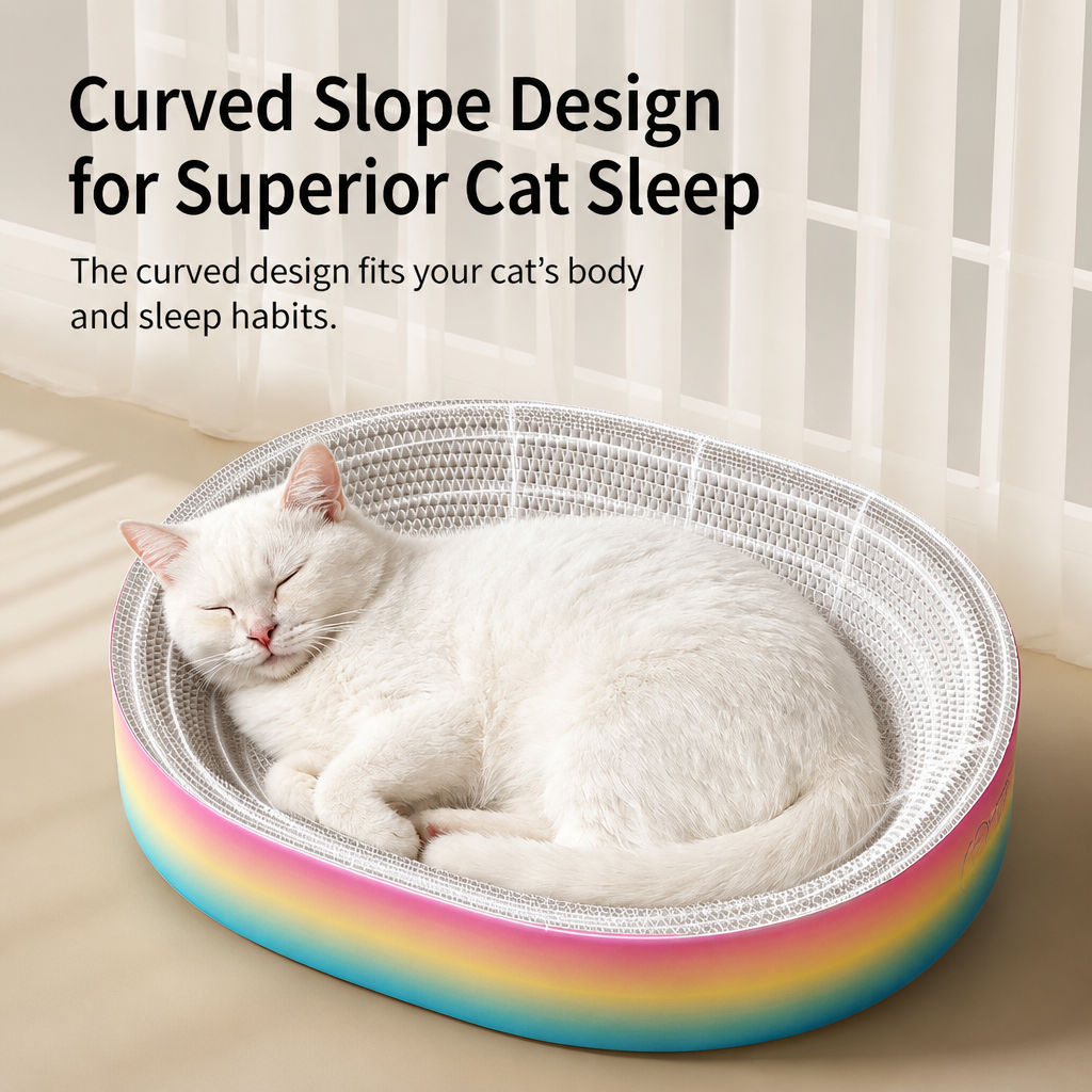 Corrugated Cardboard Cat Scratcher & Lounger