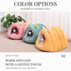 Semi-Enclosed Tunnel Fleece Cat Bed