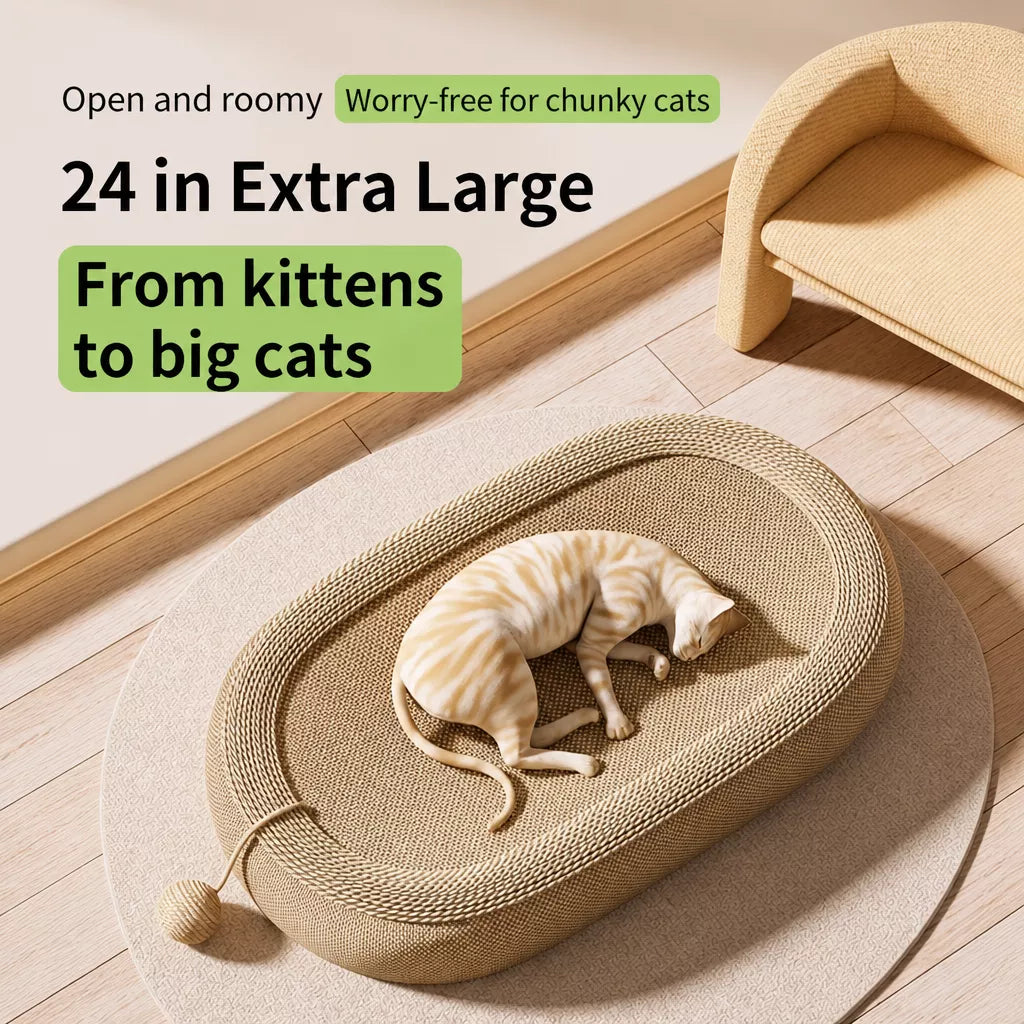 Cat Scratcher with Built-In Lounge Area