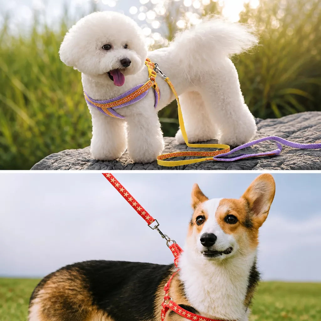 Small Dog Vest Harness and Leash Set