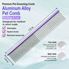 Cat & Dog Grooming Comb for Detangling and Loose Fur