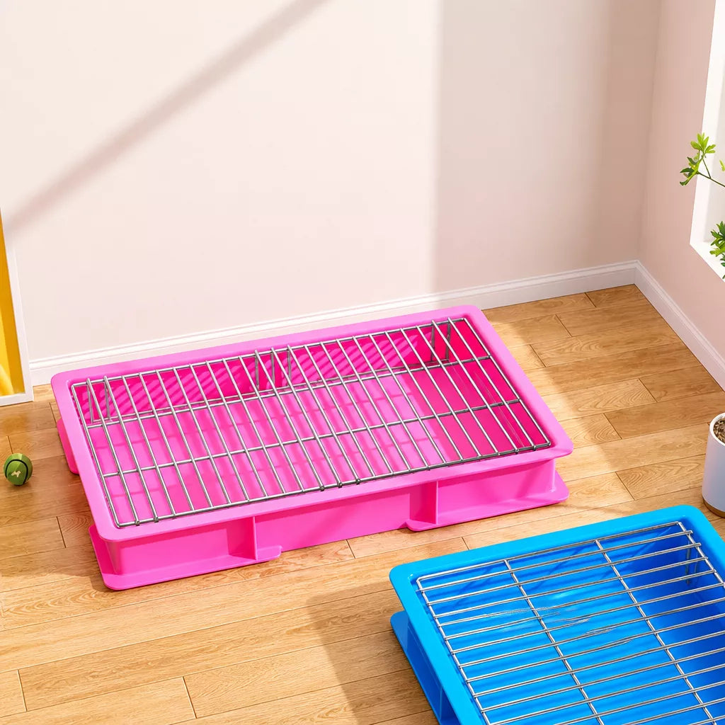 Dog Potty Training Tray with Grate