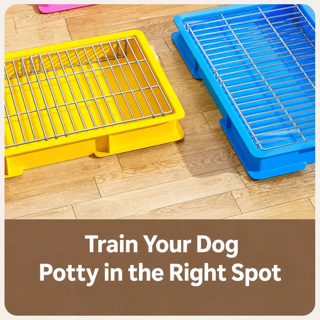 Dog Potty Training Tray with Grate