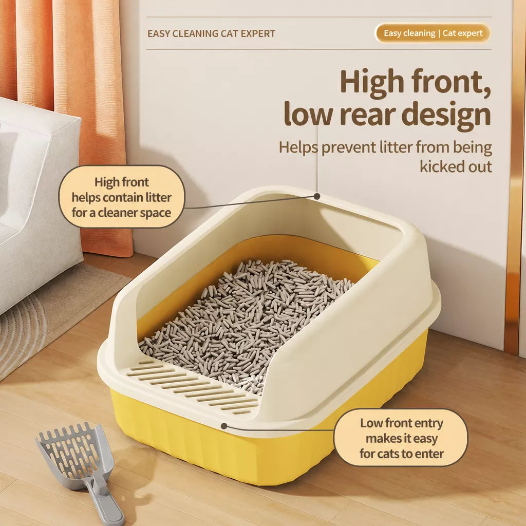 Extra-Large Semi-Enclosed Cat Litter Box p-05685