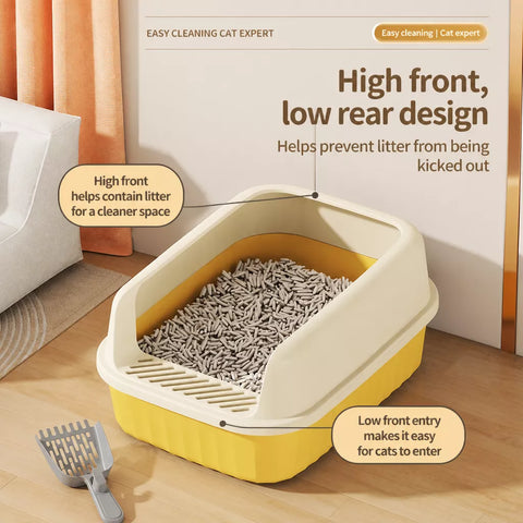 Extra-Large Semi-Enclosed Cat Litter Box p-05685