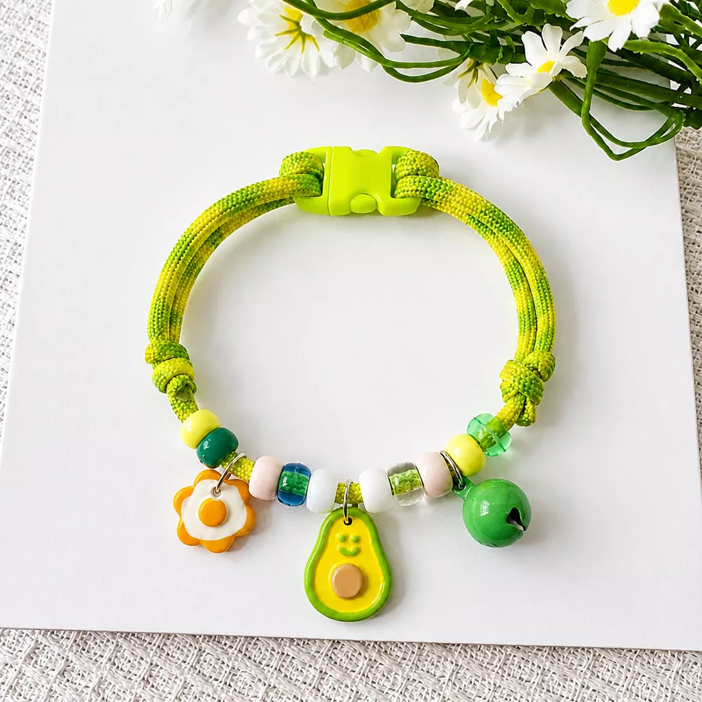 Adjustable Pet Collar with Bell for Cats & Dogs