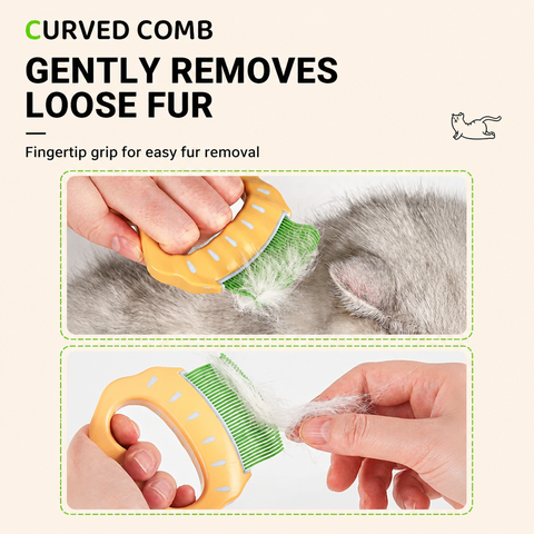 Shell-Shaped Grooming Comb for Cats and Dogs