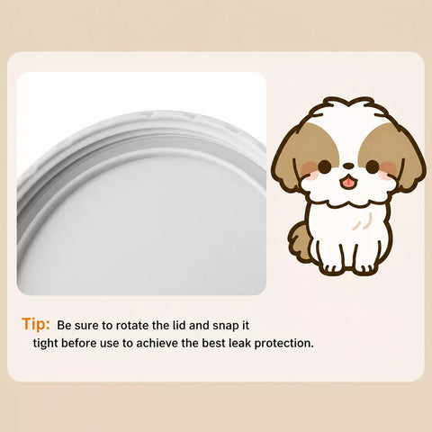 2-in-1 Portable Dog Water Bottle & Treat Container