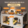 Indoor Pet Crate with Separate Toilet Tray