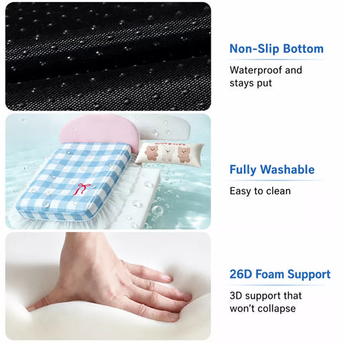 Waterproof Washable Pet Bed with Pillow