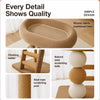 Large Oval Sisal Cat Tree with Integrated Scratcher and Bed
